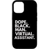 Dope Virtual Assistant Career Culture Custodia per iPhone 12/12 Pro Dope Black Man Assistente virtuale Orgoglio afroamericano