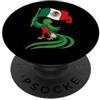 Bandera de Mexico Flag Quetzal Bird Mexi Quetzal Bandiera messicana Messico Latino Heritage Cinco De Mayo PopSockets PopGrip Adesivo