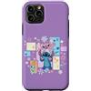 Disney Custodia per iPhone 11 Pro Disney Stitch & Angel Spring Easter Friendly Flower Faces