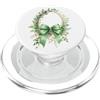Sage & Mint Green Bows And Ribbons Gifts Carino Verde Coquette Fiocco Foglie Fl PopSockets PopGrip per MagSafe