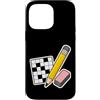 Jimbeels Custodia per iPhone 14 Pro Max Pencil Eraser Hour Cruciverba Gomma