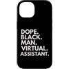 Dope Virtual Assistant Career Culture Custodia per iPhone 14 Dope Black Man Assistente virtuale Orgoglio afroamericano