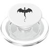 dragon mythical creature fire fairy tale Drago con coda lunga appuntita mitica Creatura PopSockets PopGrip per MagSafe