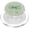 Sage & Mint Green Bows And Ribbons Gifts Estetica del nastro dell'arco della civetta verde a scacchi PopSockets PopGrip per MagSafe