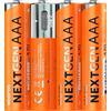 Xtorm NextGen 4 batterie compatte AAA ricaricabili USB-C integrato, 570 mAh | Ricarica rapida in 2 ore, con cavo di ricarica 4 in 1, riutilizzabili fino a 1500 volte, lunga durata