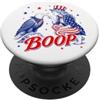 Patriotic Eagle Boop Funny Fourth of Jul Divertente 4 luglio Boop US Girl & Bald Eagle Patriotic USA PopSockets PopGrip Adesivo
