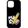 Jimbeels Custodia per iPhone 12 Pro Max Pencil Eraser Hour Cruciverba Gomma