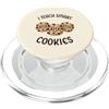 Funny Food Pun Wordplay Cute and Adorabl Insegnante divertente I Teach Smart Cookies Carino Kawaii Smart Cookie PopSockets PopGrip per MagSafe