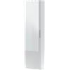 Fores Scarpiera 1 Anta Con Specchio 50x22x180 Cm 16 Paia Kristal Bianco Artik