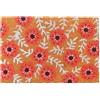 Relaxdays Zerbino Relaxdays cocco, motivi floreali, 60x40cm, antiscivolo, resistente alle intemperie, interni/esterni, multicolore