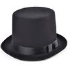Bristol Novelty Bh582 Cappello a Cilindro in Feltro di Lana, Unisex, per Adulti, Nero, Taglia Unica Halloween