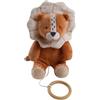 Noukie's - Mini peluche musicale Babou - Doudou in veloudoux anello di legno - Stimolazione musicale - Regalo per neonati