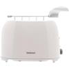 Digiquest TOAST UP Tostapane Pareti Fredde con Pinze - 750W, 2 Scomparti, 7 Livelli di Doratura, Pulsante STOP, Vassoio Raccogli Briciole, Design Compatto Bianco