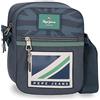 Pepe Jeans Tom Borsa a Spalla Blu 17x21x7 cm Poliestere