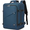 KONO Zaino da Viaggio 44x33x20cm Bagaglio a Mano per aereo Zaino Porta pc Borsa da Cabina Easyjet per Sotto il Sedile Zaini Travel Bag, Marina Militare