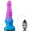 AMAZBEE Plug anale in silicone con funzione di spruzzo ed effetto eiaculazione Plug anale con spruzzatore Plug anale gigante con struttura a tentacoli Giocattolo sessuale (M,1)