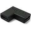 System-S Adattatore USB 3.1 tipo C femmina a femmina cavo angolare nero