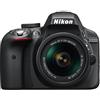 Nikon D3300 Fotocamera digitale Reflex 24,2 Mpix Kit Obiettivo AF-P 18-55 mm VR Nero (Ricondizionato Certificato)
