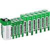 Camelion 10102500-1 - Batterie super pesanti, set risparmio domestico, 25 pezzi, 12 x AA, 12 x AAA e 1 x 9 V, batterie usa e getta per dispositivi elettronici quotidiani per garantire la fornitura di