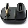 System-S Adattatore USB 4 tipo C maschio a femmina U Turn angolo 180° 40 Gbps cavo USB 4.0
