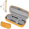 Honbobo Custodia per DJI Osmo Pocket 4P, Borsa da trasporto Case Bag con Multiuso DIY Cordino Cinghia (con 1/4 Vite) Accessori per DJI Osmo Pocket 4P (Yellow)