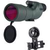 QAXRZCUCD Telescopio HD 25-75x70/60 Zoom Monoculare WatchingBird Potente Cannocchiale Impermeabile A Lungo Raggio For Le Riprese In Campeggio Turismo Oculare Potente E Ingrandimento(25-75x60 Green A)