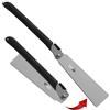 FAMEX Ryoba 5523 - Sega professionale giapponese 240 mm in acciaio al carbonio - Doppio lato sottile/grossolano - 7-9/17 TPI - Spessore 0,5 mm - Made in Japan - Sega a mano pieghevole universale per