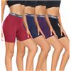 wirarpa Boxer Donna Modal Pantaloncini Sottogonna Antisfregamento Shorts con Cavallo Pacco da 4 Multicolor Taglia S
