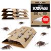 Super Ninja Trappole per Scarafaggi - 4 Pezzi con Colla e Attrattivo, 4 Trappola
