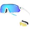 X-TIGER Occhiali Da Ciclismo,Polarizzati per TR90 Occhiali Bici MTB Con EXS05-5
