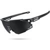 X-TIGER Occhiali da Ciclismo per Uomo e Donna, Montatura TR90 Ultr Elegante nero