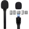 SUNMON Supporto magnetico per microfono DJI Mini, supporto per microfono per DJI Mic1/2, supporto per intervista microfono portatile per Rode Wireless Micro/GO 2/ME/Pro