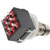 Mintice 3PDT 9 pin interruttore a pedale pedale effetto effetto chitarra stomp vero bypass nero metallico