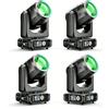 Osusuent 4PCS Teste Mobili LED 200W, 11 Colori 14 Gobos Luci palco per Matrimoni Discoteche Bar