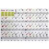 igadgitz Home U7023 - Stickers Tastiera Adesivi Pianoforte, Adesivi per Tastiera, Note Musicali Adesive - Per Tastiere o Pianoforti 37/49/61/88 Tasti - Multicolore