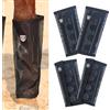 Harrison Howard Leggings larghi per cavalli, traspiranti, resistenti agli strappi, in rete fine, per stare in piedi, comodi stivali da mosca (set di 4), nero, taglia L