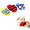 Kukyller 3pcs Dog Chew giocattolo, giocattoli da masticare per cuccioli a forma di scarpe, piccoli cani di grossa taglia, lavabili in lavatrice