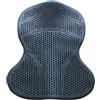 Jiuvaso Sottosella in Gel di Silicone, sottosella per Equitazione Western/Inglese per Equitazione Scolastica e Completa, Nero