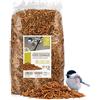 Wildtier Herz | Mangime Uccelli Adulti Selvatici - Mix di Vermi Essiccati: Vermi della Farina, Larve di Insetti Commestibili e Gammarus - Confezione da 2.5 L