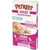 Petreet Adult Cremosi Snack - Mega Pack (12 scatole con 6 bustine per scatola, totale 72 bustine) (Pollo con agnello)