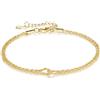 PHNIBIRD Bracciale da Donna con Doppio Strato con Catena Attorcigliata in Oro Bracciale per Adatto Per l'uso Quotidiano