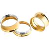 Wycian Dilatatori Set, Flesh Tunnel Oro Acciaio Inossidabile Cerchio d'oro 28mm per Donna Dilatatori Lobo Silicone Gioielleria