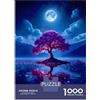 sinyumoney Puzzle Per Adulti 1000 Magical Tree Under The Moon Puzzle Per Adulti Giochi Rilassanti Antistress Difficili Da Completare 70x50cm/1000pcs