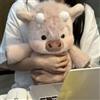 Generico Giocattolo Adorabile E Abbracciabile Peluche, Adorabile Cow Peluche, Cute Corre Animale Cuscini, Animale Pelosa Per Alleviare Lo Stress, Per Bambini Adulti Ragazze