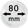 LINDNER Das Original Capsule per Monete Ø 80 mm Interno, Altezza Interna 5,7 mm, per Pezzo