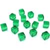 MISUVRSE 200 cubi colorati in acrilico a 6 lati, 8 mm, D6, quadrati, angoli trasparenti, gioco da tavolo educativo per bambini