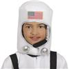 FIESTAS GUIRCA | Casco da Astronauta Bambini in Tessuto (Taglia Unica) - Accessorio per Costume per Feste da Piloti e Avventure Spaziali - Ideale per Halloween e Carnevale - Bambini Unisex - Bianco