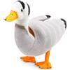 lilizzhoumax Peluche di oca a testa striata Carina bambola di oca a testa bianca Figurina morbida di oca selvaggia Sicuro e non tossico Ideale per bambini Decorazione di camera e regali di festa 32cm
