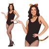 FIESTAS GUIRCA | Set Tigre Cerchietto, Papillon e Coda (Taglia Unica) - Accessorio per Costume da Donna Adulta - Ideale per Feste a Tema Animali e Addii al Celibato - Nero e Giallo