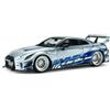 Kyosho Solido - Nissan Skyline (R35) GT-R LB Silhouette 2020 1:43 - Modellino Auto Die-Cast da Collezione, in Metallo, Argento, con Base in plastica, Scatola con Finestra